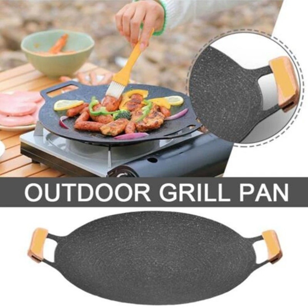 Korean Bbq Grill - Piastra per Barbecue Coreano 30/32/34/36/38cm, Resistente