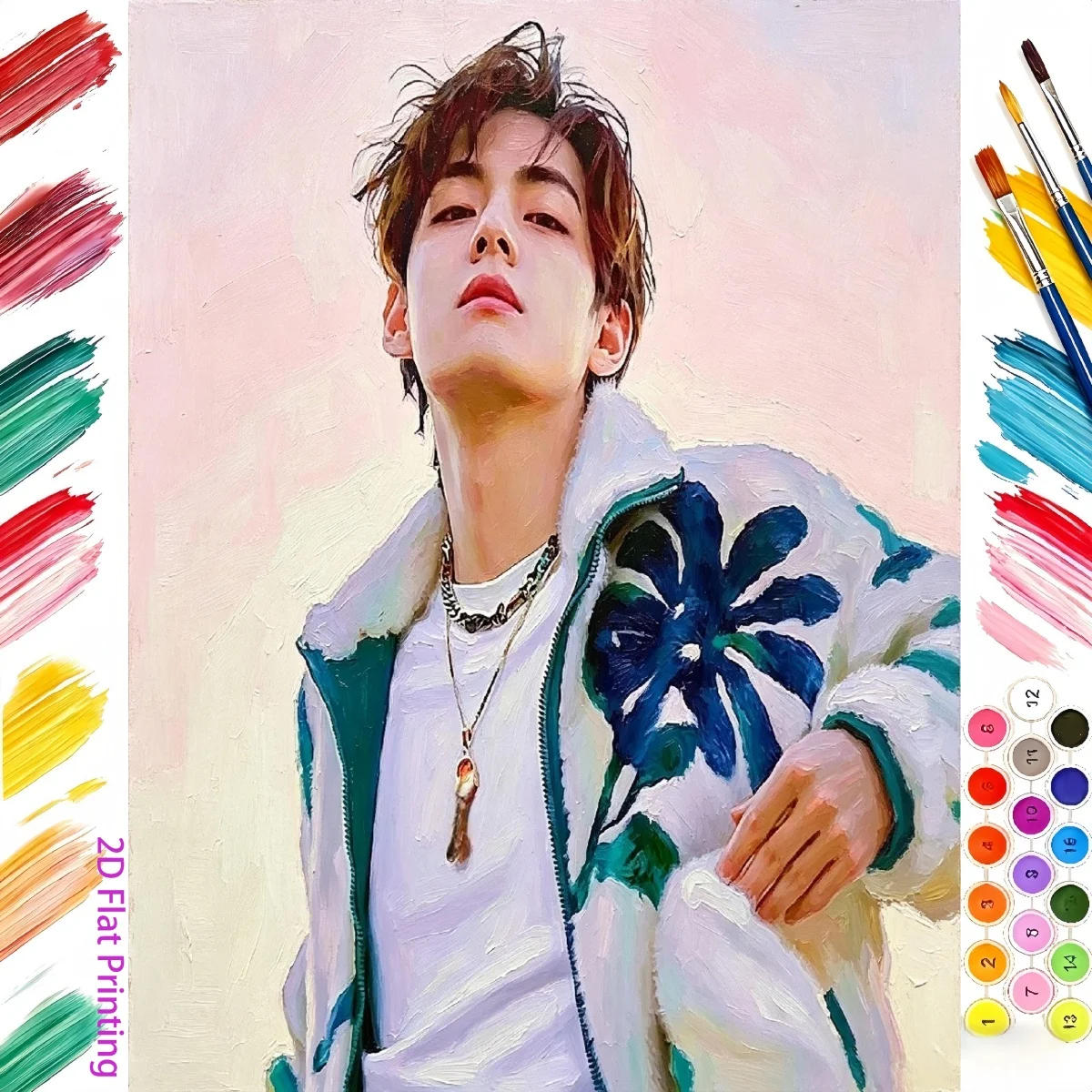 Korean Arts And Lifestyle - Kit professionale per pittura a numeri,